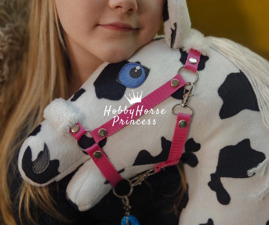 hobby horse s ohlávkou